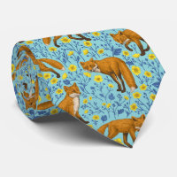 Renards et papillons sur le bleu de la piscine