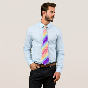 Cravate Retro Boho Funky Quirky Xenogender Plaid Pride