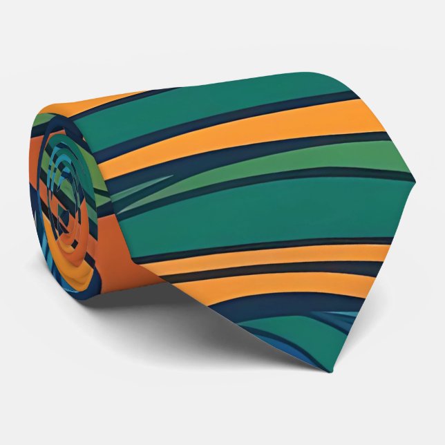 Cravate Retro Grooves (Roulé)