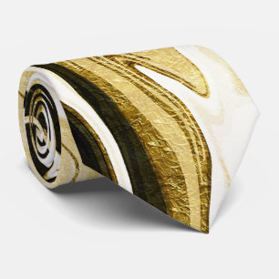 Cravate Rétro marbre liquide liquide numérique élégant