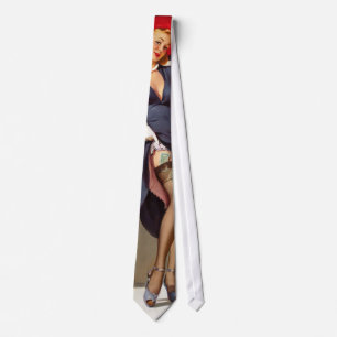 Cravate Retro Pin-Up Girl