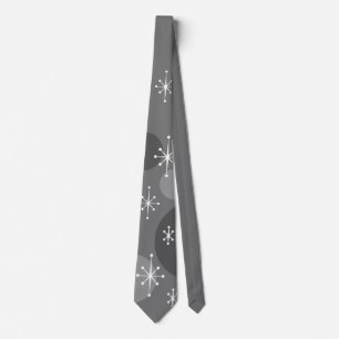 CRAVATE RETRO SNOWFLAKE POIS NOËL VACANCES