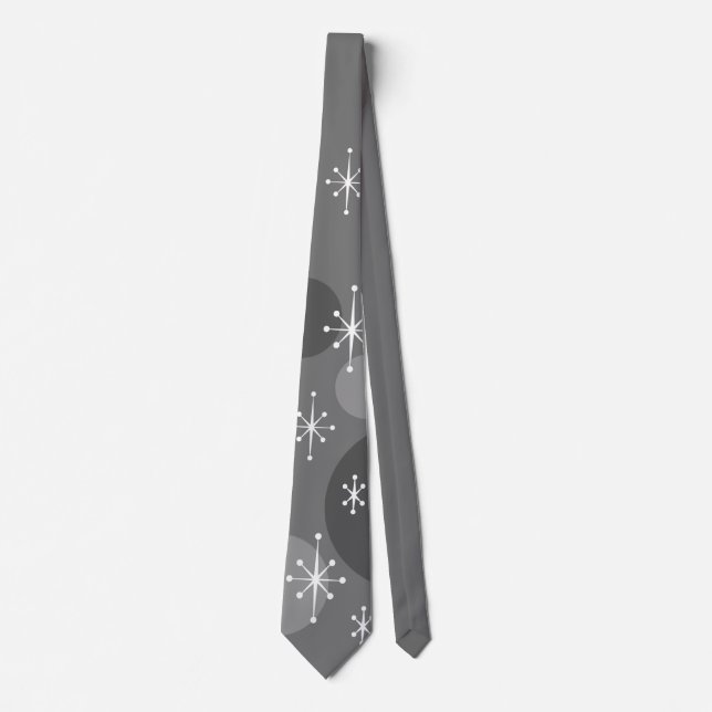 CRAVATE RETRO SNOWFLAKE POIS NOËL VACANCES (Devant)