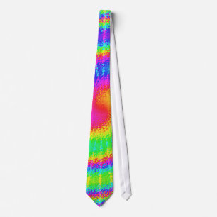 Cravate Retro Tie Dye Hippie Psychedelic