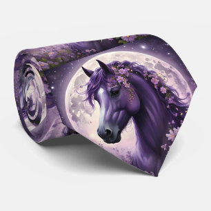 Cravate "Rêves en fleurs : Le Cheval Fantastique aux Fleur