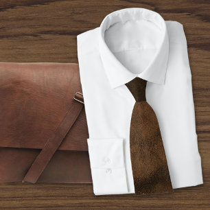 Cravate Revêtement en daim Look en cuir
