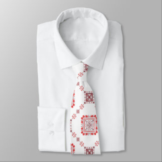 Cravate Robe rouge florale Tatreez Henna Thobe