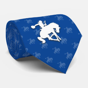 Cravate Rodeo Cowboy Bleu profond