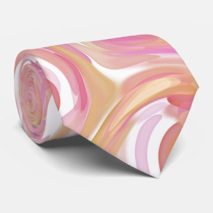 Cravate Rose du désert Swirl Necktie