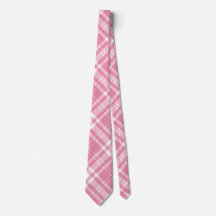 Cravate rose et blanc