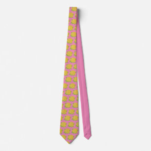 Cravate Rose jaune