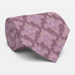 Cravate Rose Mauve Lilas Lavande Poussiéreuse Élégant Dama