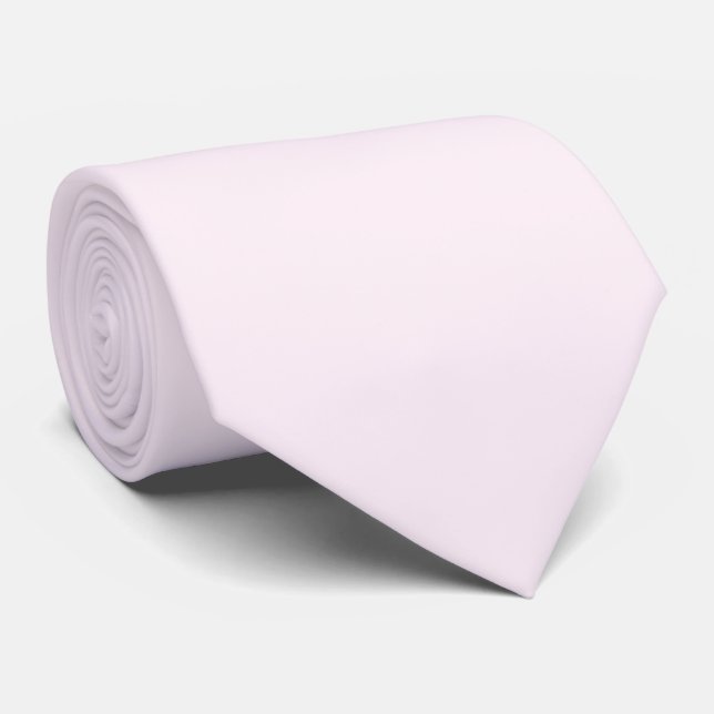 Cravate Rose pastel uni  (Roulé)