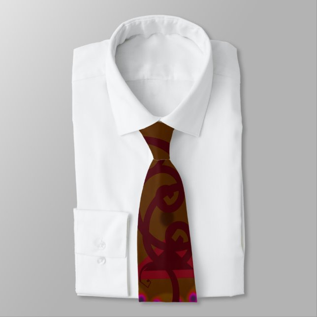 Cravate rose rose profond moderne (Attaché)