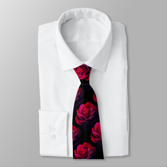 Cravate Rose rouge (Attaché)