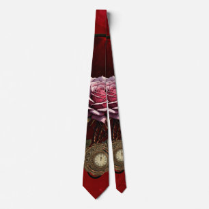 Cravate Rose Steampunk