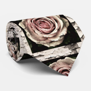 Cravate roses criqués vintages