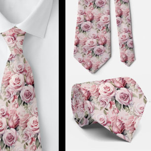 Cravate Roses Fleurs Florales Roses Roses