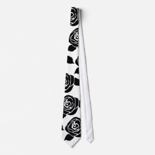 Cravate Roses noirs