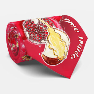 Cravate Rosh Hashannah - nouvelle une année heureuse et