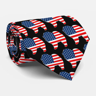 Cravate ROUGE BLANC ET CHOW mens necktie