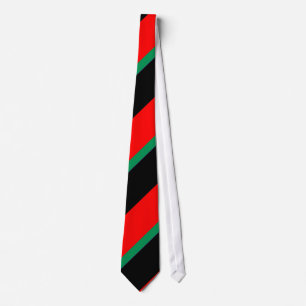 Cravate Rouge et vert noirs