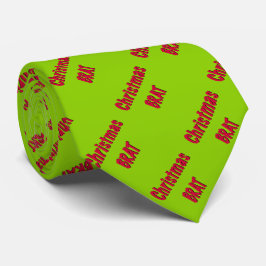 Cravate Rouge Noël Et Vert Bras