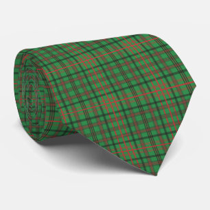 Cravate Rouge Vert Plaid Tartan Buffalo Plaid Noël
