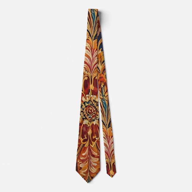 Cravate Royal Baroque Floral (Devant)