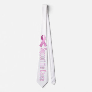 Cravate Ruban rose - soutenez la cause