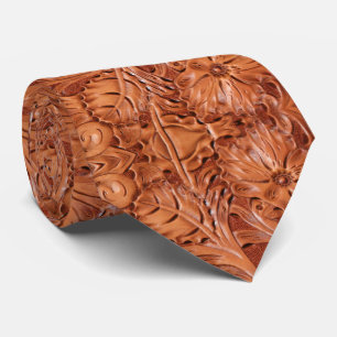 Cravate Russe Brown Cowboy Sud-Ouest Pays Motif