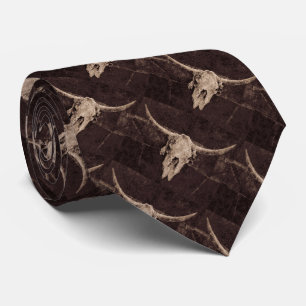 Cravate Rustique Taureau Mariage Pays Texture occidentale