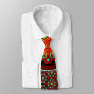 Cravate Rythmes primaires Mandala Motif