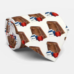 Cravate Sac Brown de l'école Déjeuner Lait Carton Pomme En