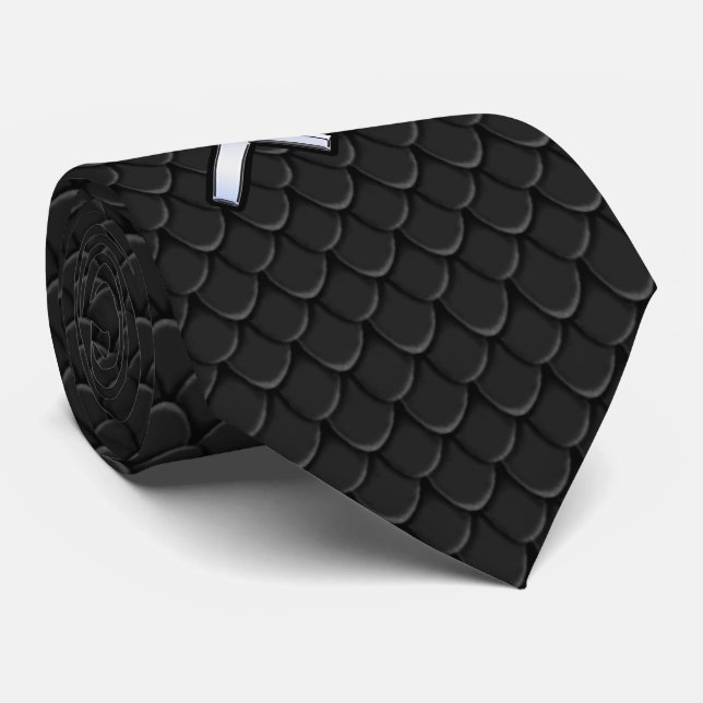Cravate Sagittarius moderne Zodiac Sign on Snake Skin (Roulé)