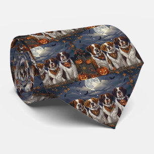 Cravate Saint Bernard Halloween Éffrayant