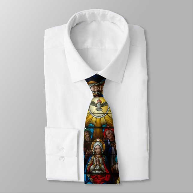 Cravate Saint-Esprit de Vierge Marie en verre souillé de (Attaché)