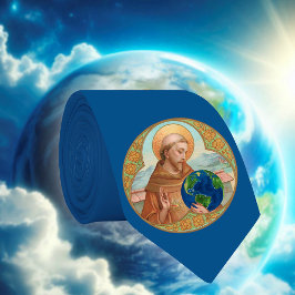 Cravate Saint François d'Assise et l'Environnement (Bleu/G