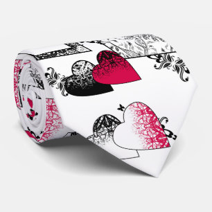 Cravate Saint Valentin, amour, mariage