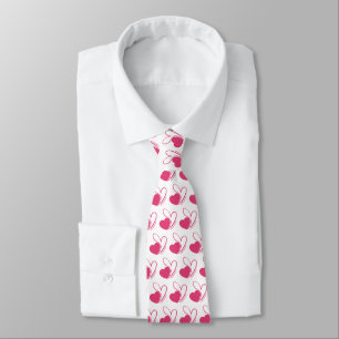 Cravate Saint-Valentin Coeurs Tordus