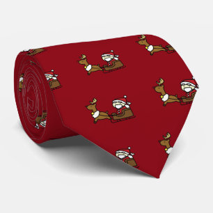 Cravate santa claus & rennes
