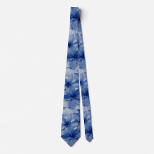 Cravate Sapphire et fleurs azur