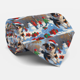 Cravate Scène de Noël de bétail australien