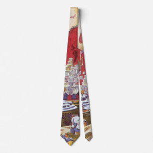 Cravate Science-fiction vintage, la cité perdue d'Atlantis