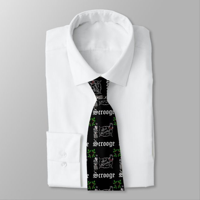Cravate SCROOGE Cadeau de Noël (Attaché)