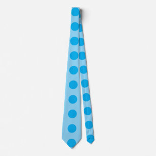 Cravate "Sérénité : Bleu clair et Bleu foncé Rond Design"