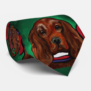 Cravate Setter rouge irlandais