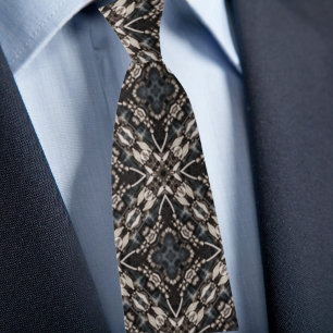 Cravate Shabby Chic Denim et Bijoux Necktie