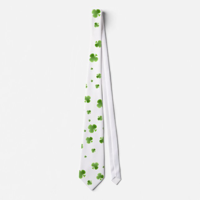 Cravate shamrock irlandais (Devant)