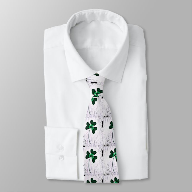 Cravate Shamrock ridé (Attaché)